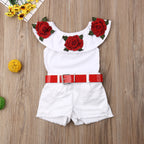 1 7Y Infant Kids Baby Girl Clothes Sets Off