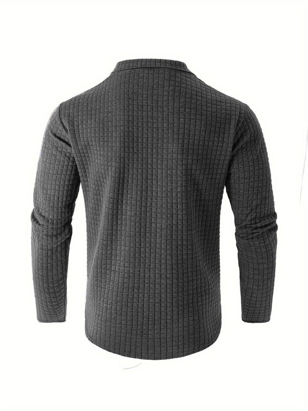 Outdoor Stand Collar Half Zip Training T-shirt Waffle Sports Bottoming
