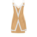 Vela Silk Dress in Gold Star