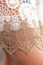 Lace mini summer dress Selfoss, white