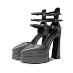 Fashion Pointed Toe Women's Shoes High Heel Hollow Sandals Waterproof