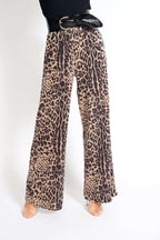 Bianca Velvet Pants in Leopard Print
