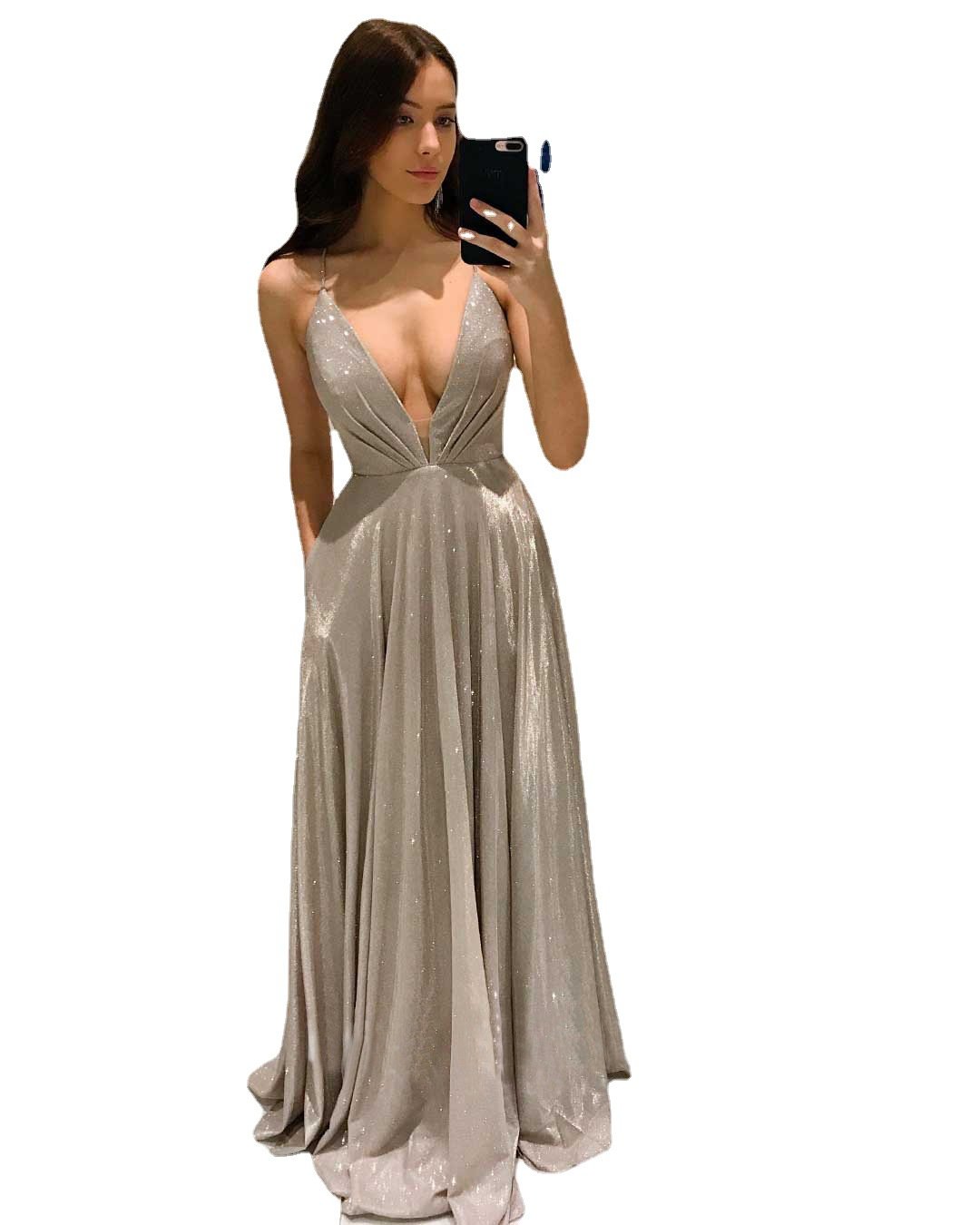 2021   New Women Clothing  Sling Backless Dress Slim Fit Long Dress