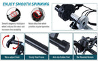 Soozier Indoor Magnetic Bike Bicycle Trainer Stand 5 Level Resistance