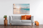 Glass Wall Art -Sea & Waves  (18x28 inches - 46x72cm)