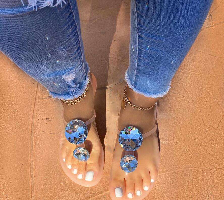 Lager Size Women Sandal Summer Explosion Diamond Woman Sandals Female